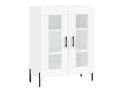 Aparador de madera de ingeniería blanco 69,5x34x90 cm ES89065