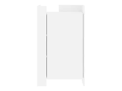 Aparador de madera de ingeniería blanco 45x35x75 cm