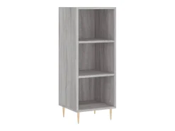 Aparador de madera de ingeniería gris Sonoma 34,5x32,5x90 cm ES95919