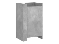 Aparador de madera de ingeniería gris hormigón 45x35x75 cm