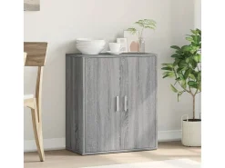 Aparador de madera de ingeniería gris Sonoma 60x31x70 cm ES656405