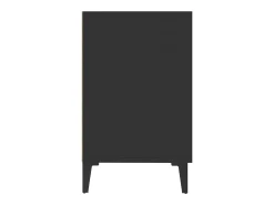 Aparador de madera de ingeniería negro 100x36x60 cm