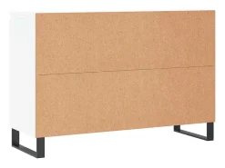 Aparador de madera de ingeniería blanco 101,5x35x70 cm