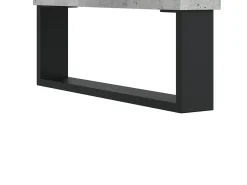 Aparador de madera de ingeniería gris hormigón 69,5x34x90 cm