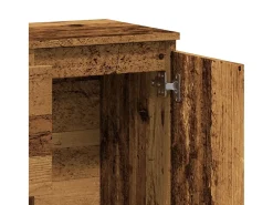 Aparador de madera de ingeniería envejecida 102x35x70 cm