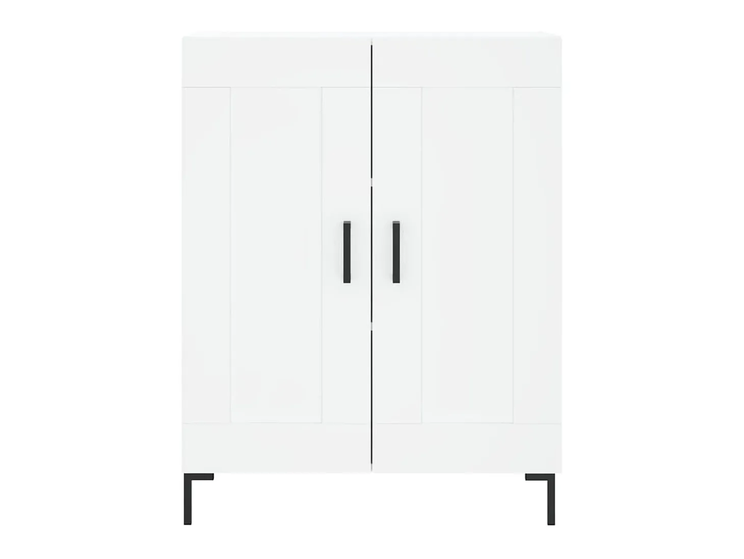 Aparador de madera de ingeniería blanco 69,5x34x90 cm ES51623