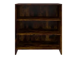 Aparador de madera de ingeniería roble ahumado 70x40,5x75 cm ES552364