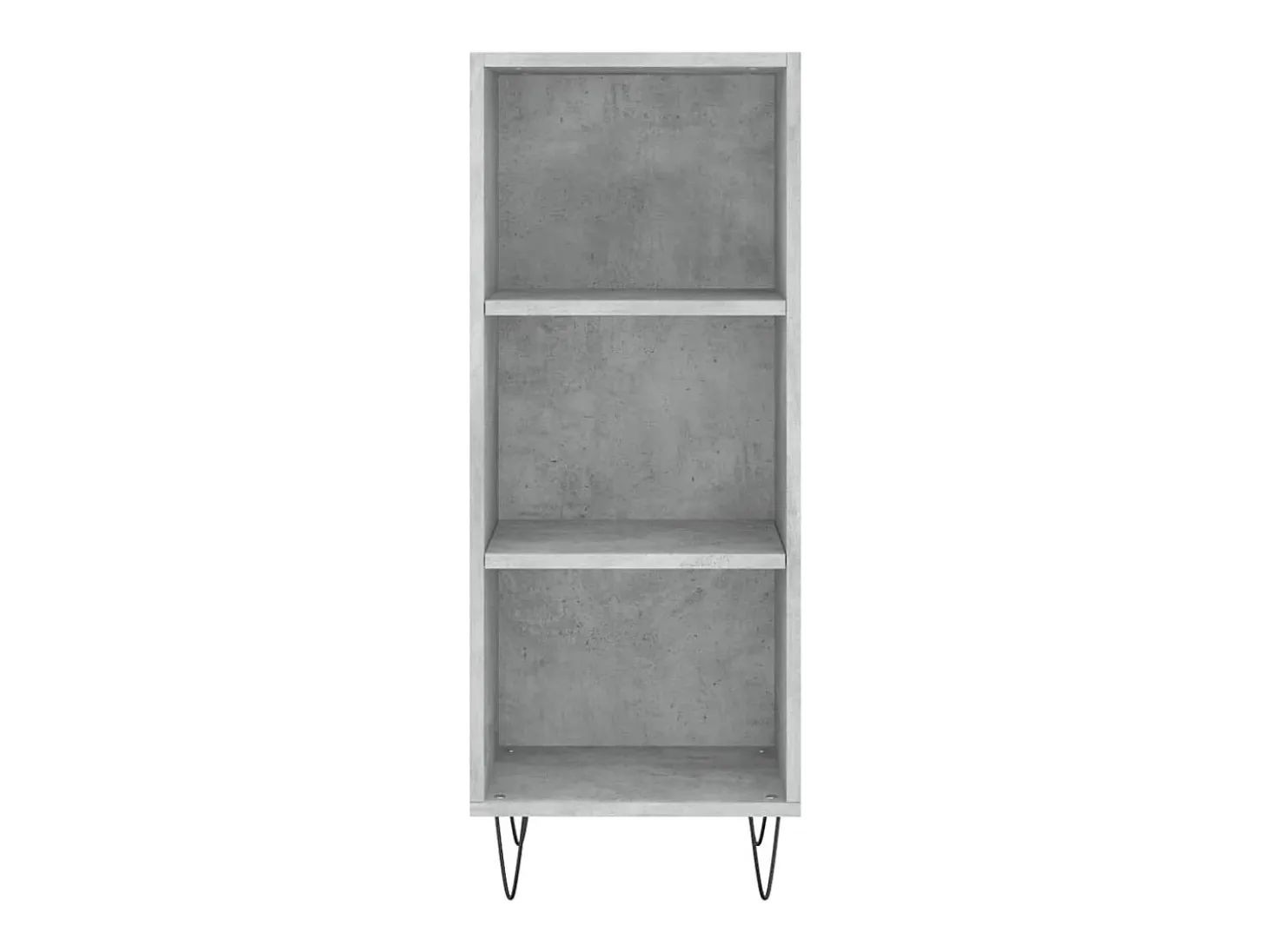 Aparador de madera de ingeniería gris hormigón 34,5x32,5x90 cm ES80237