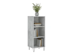 Aparador de madera de ingeniería gris hormigón 34,5x32,5x90 cm ES80237