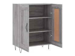 Aparador de madera de ingeniería gris Sonoma 69,5x34x90 cm