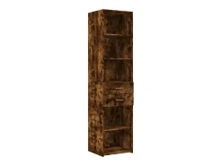 Aparador de madera de ingeniería roble ahumado 45x42,5x185 cm