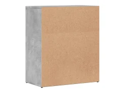 Aparador de madera de ingeniería gris hormigón 60x31x70 cm