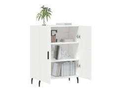Aparador de madera de ingeniería blanco 69,5x34x90 cm ES80809