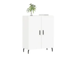 Aparador de madera de ingeniería blanco 69,5x34x90 cm ES80809