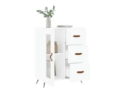 Aparador de madera de ingeniería blanco 69,5x34x90 cm