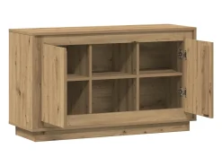 Aparador de madera de ingeniería roble artisan 102x35x60 cm