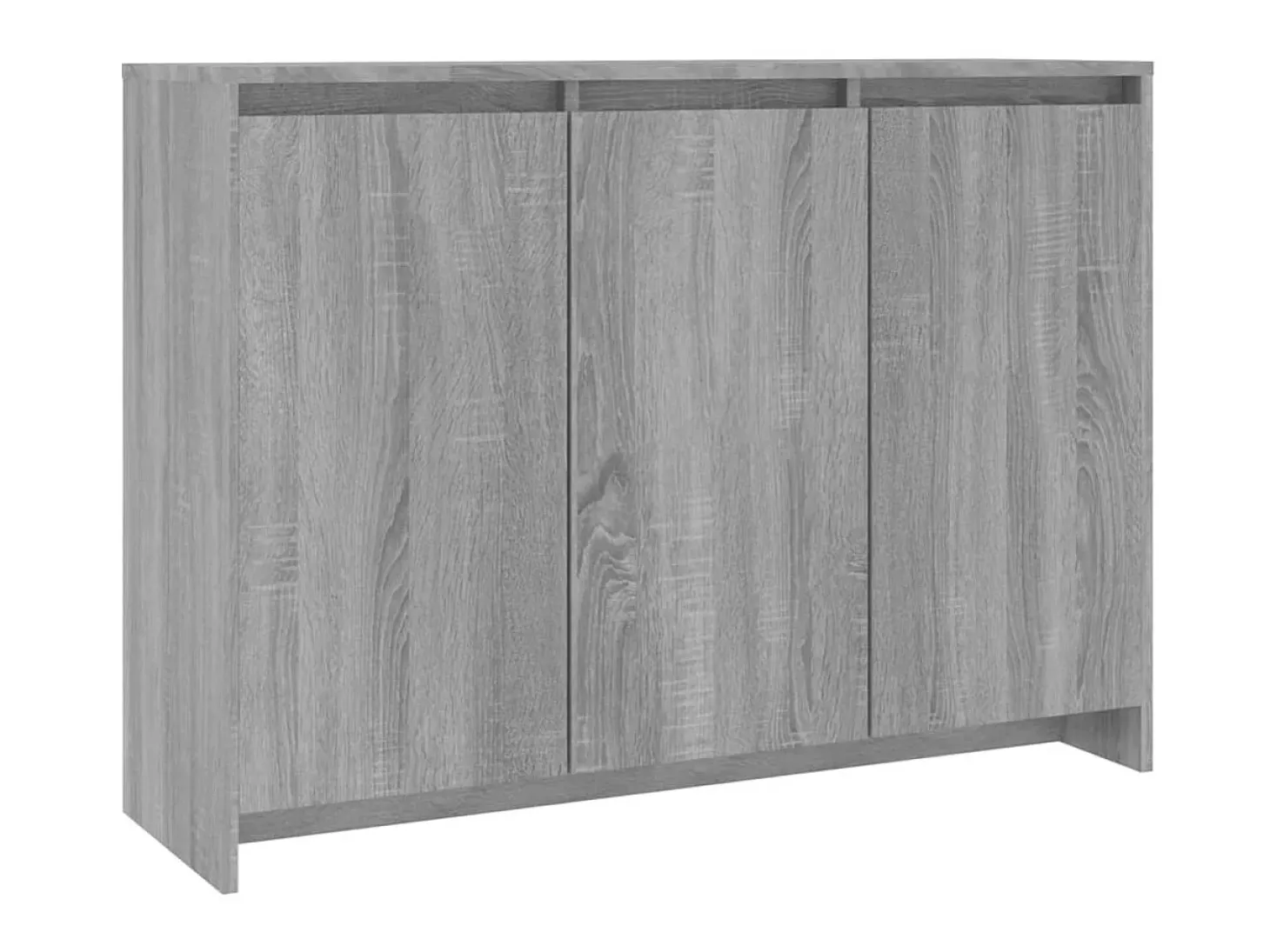 Aparador de madera de ingeniería gris Sonoma 102x33x75 cm ES32703