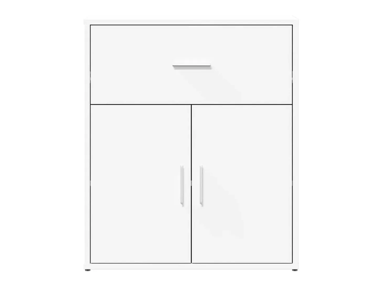 Aparador de madera de ingeniería blanco 60x31x70 cm ES637334