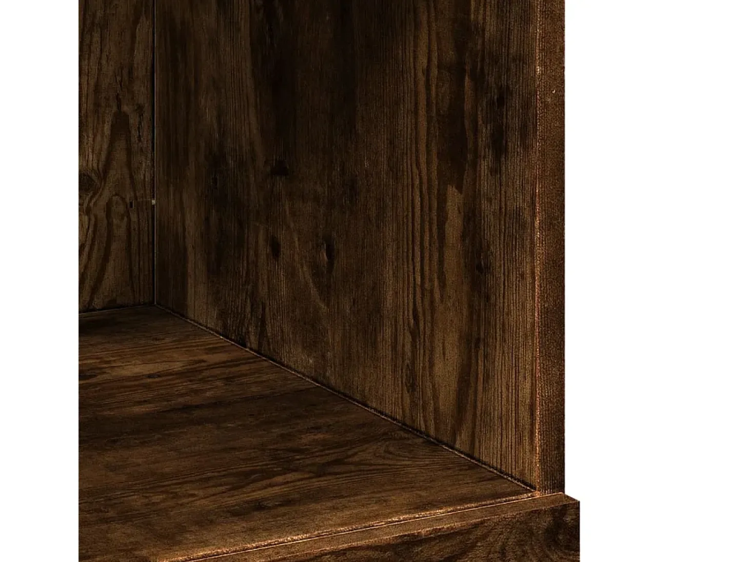 Aparador de madera de ingeniería roble ahumado 80x42,5x124 cm