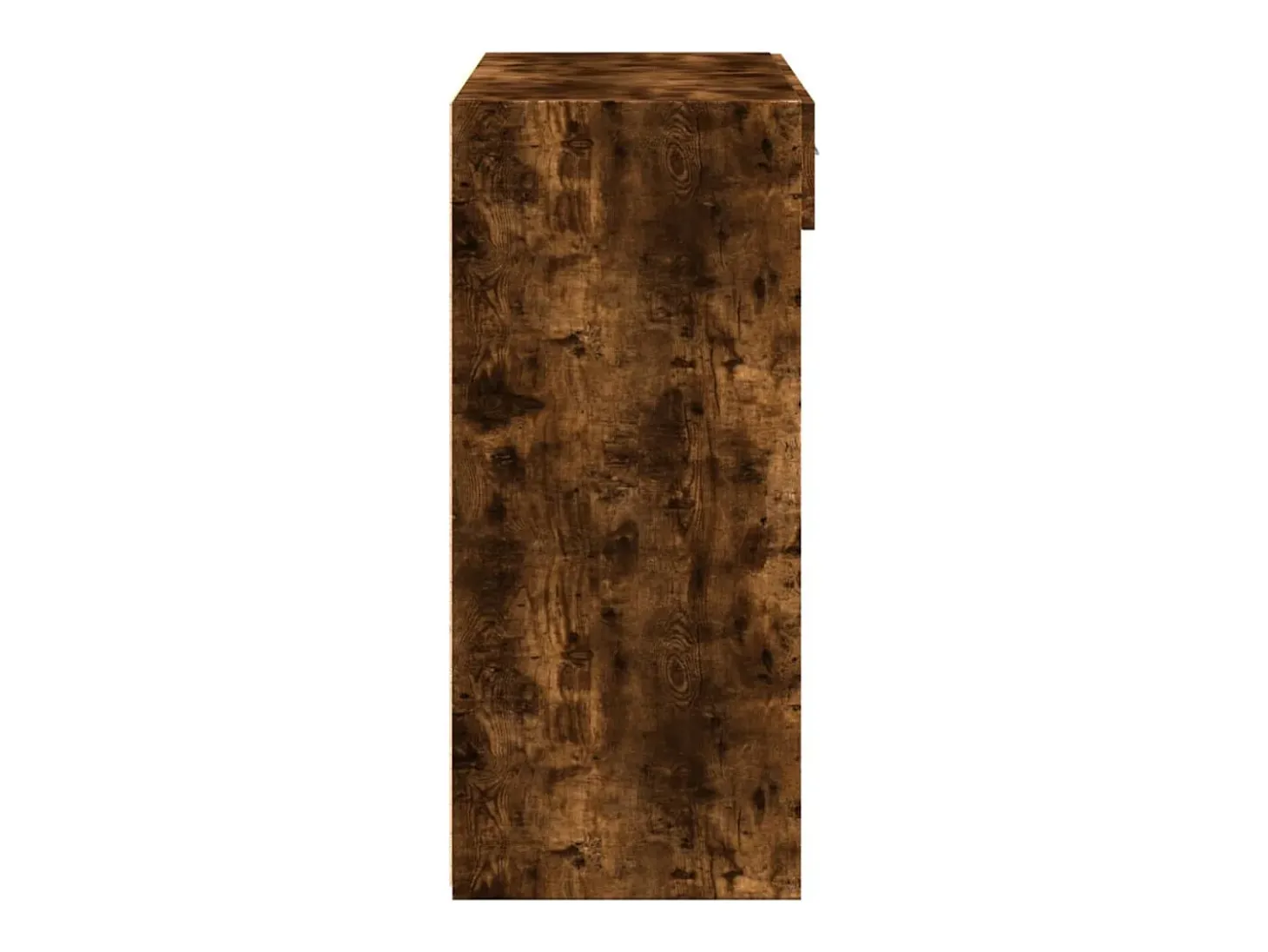 Aparador de madera de ingeniería roble ahumado 80x42,5x124 cm