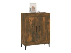 Aparador de madera de ingeniería roble ahumado 69,5x34x90 cm ES34392
