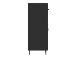 Aparador de madera de ingeniería negro 69,5x34x90 cm