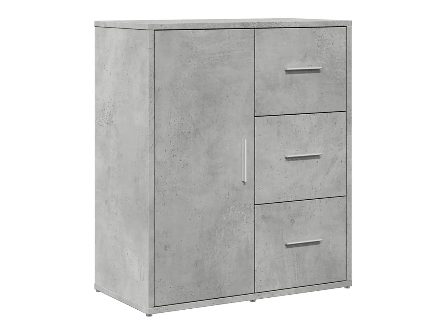 Aparador de madera de ingeniería gris hormigón 60x31x70 cm ES158292