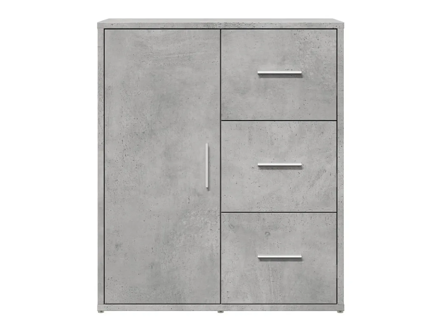 Aparador de madera de ingeniería gris hormigón 60x31x70 cm ES158292