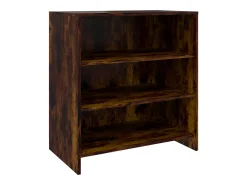 Aparador de madera de ingeniería roble ahumado 70x40,5x75 cm