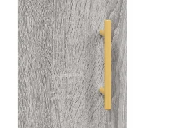 Aparador de madera de ingeniería gris Sonoma 100x36x60 cm