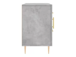 Aparador de madera de ingeniería gris hormigón 100x36x60 cm