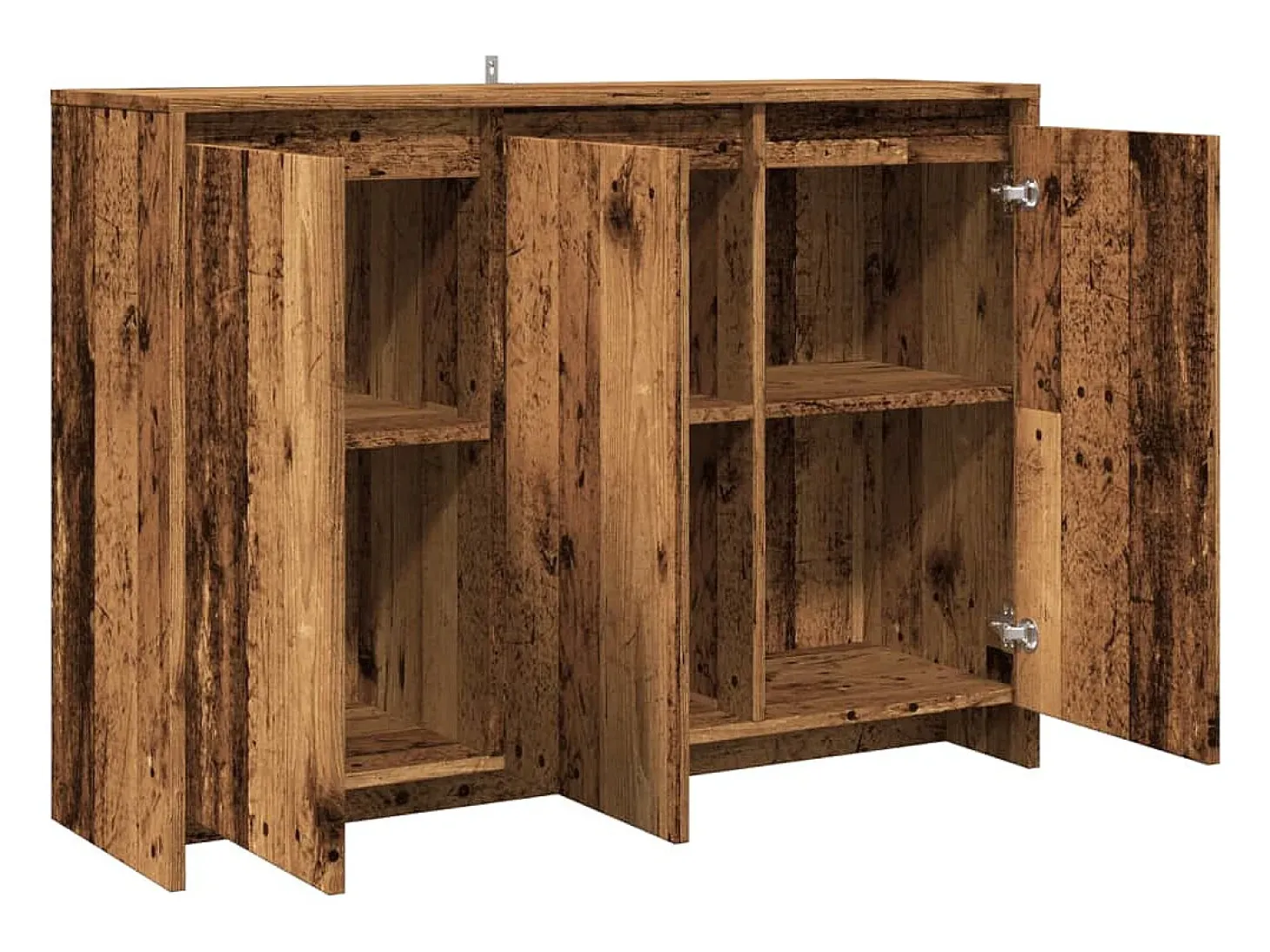 Aparador de madera de ingeniería envejecida 102x33x75 cm