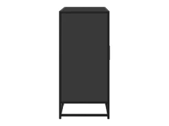 Aparador de madera de ingeniería negro 94x35x76 cm