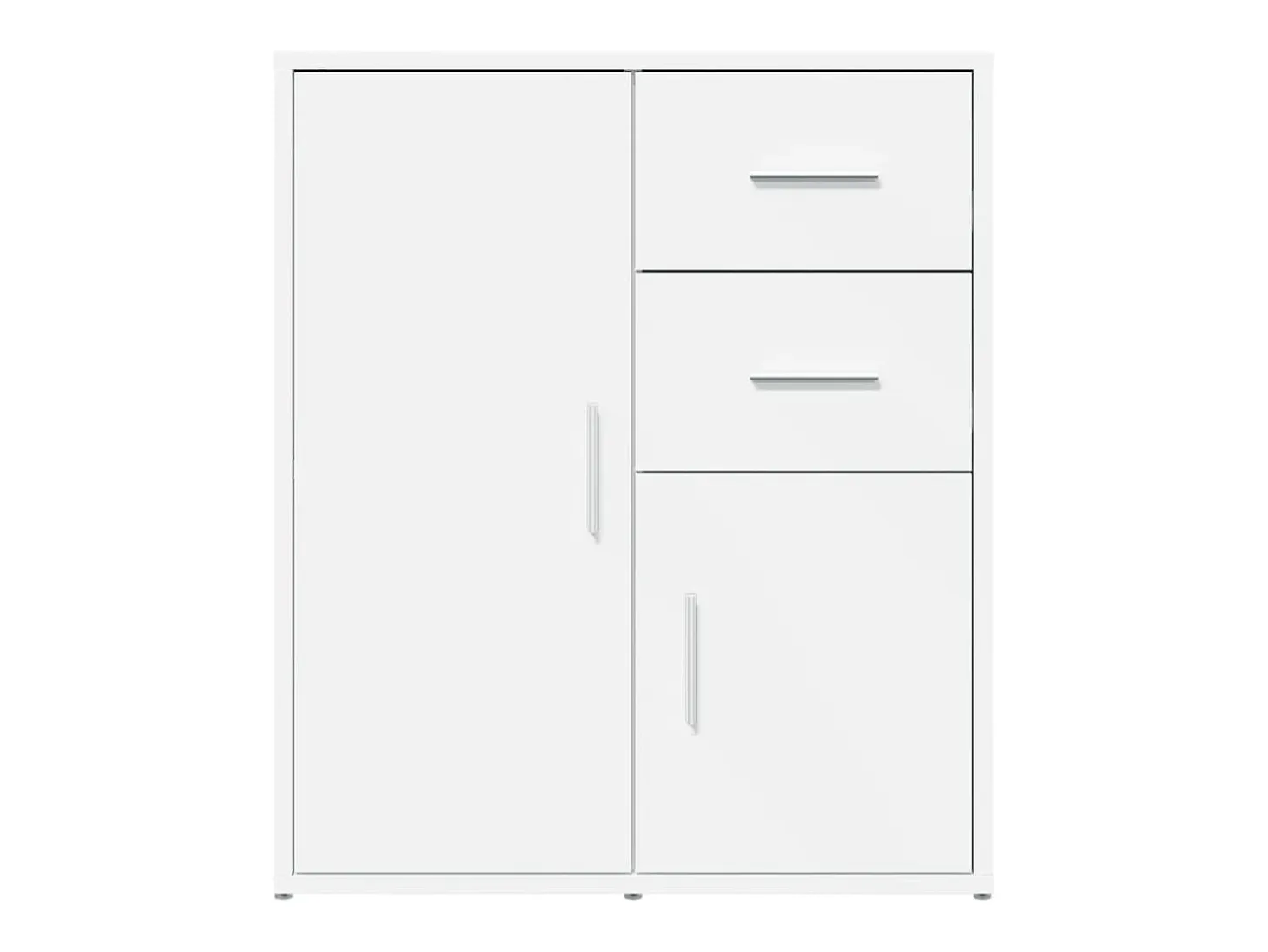 Aparador de madera de ingeniería 2 uds blanco 60x31x70 cm ES646428