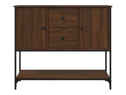 Aparador de madera de ingeniería marrón roble 100x36x85 cm