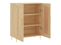 Aparador de madera de ingeniería roble Sonoma 69,5x34x90 cm