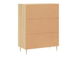 Aparador de madera de ingeniería roble Sonoma 69,5x34x90 cm