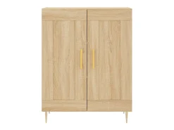 Aparador de madera de ingeniería roble Sonoma 69,5x34x90 cm