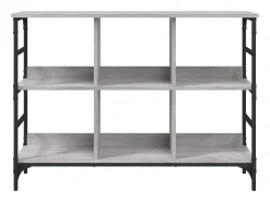 Aparador de madera de ingeniería gris Sonoma 102x32x73,5 cm ES410318