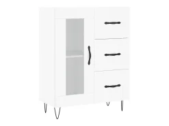 Aparador de madera de ingeniería blanco 69,5x34x90 cm