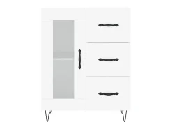 Aparador de madera de ingeniería blanco 69,5x34x90 cm
