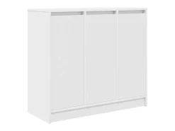 Aparador de madera de ingeniería blanco 85x34x76 cm