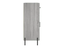 Aparador de madera de ingeniería gris Sonoma 69,5x34x90 cm