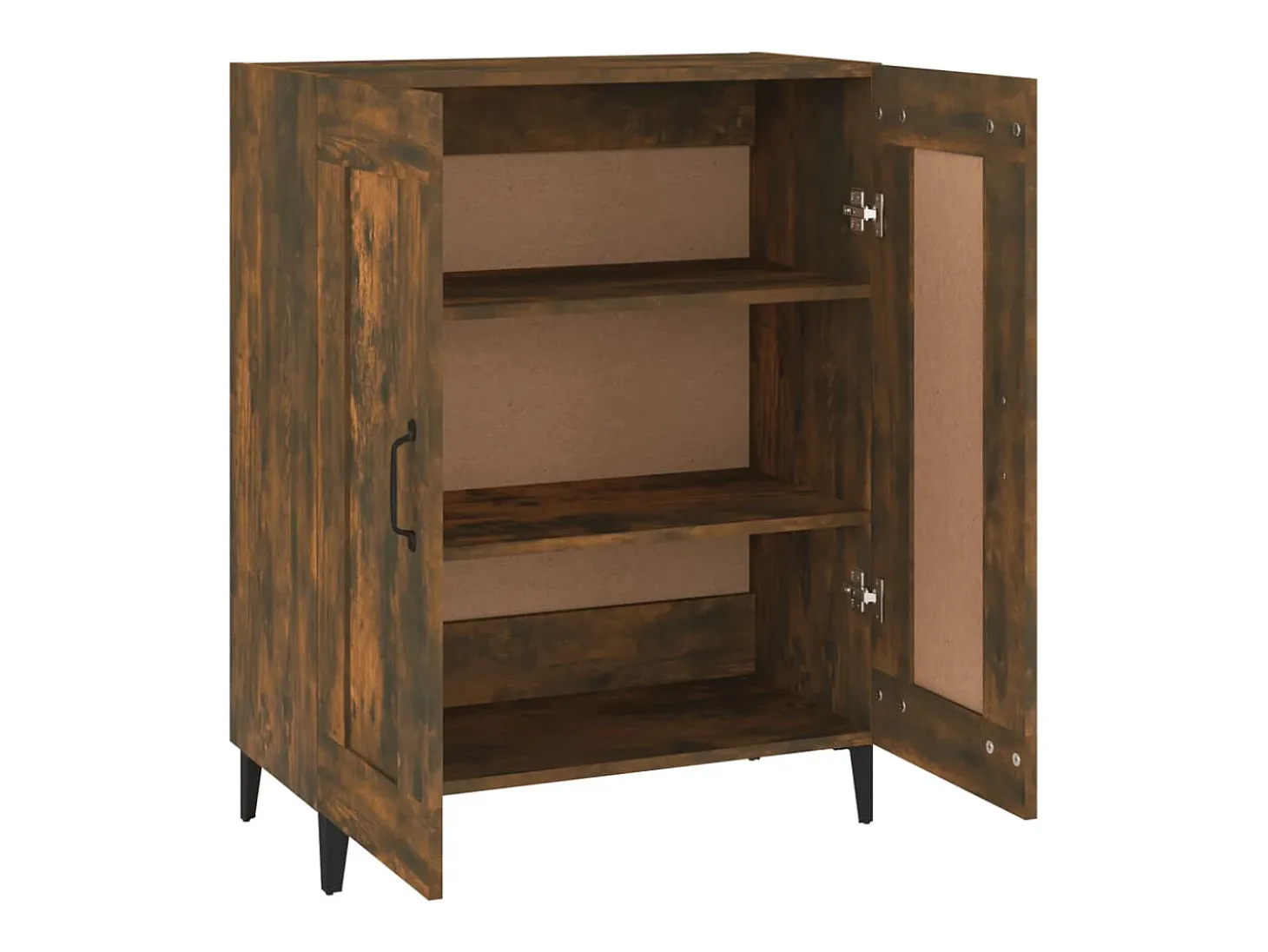 Aparador de madera de ingeniería roble ahumado 69,5x34x90 cm