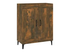 Aparador de madera de ingeniería roble ahumado 69,5x34x90 cm
