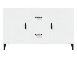 Aparador de madera de ingeniería blanco 100x36x60 cm ES97461