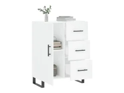 Aparador de madera de ingeniería blanco 69,5x34x90 cm ES75042