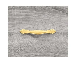 Aparador de madera de ingeniería gris Sonoma 69,5x34x90 cm