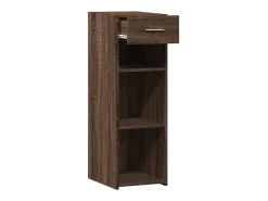 Aparador de madera de ingeniería marrón roble 30x42,5x93 cm