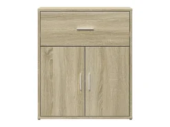 Aparador de madera de ingeniería 2 uds roble Sonoma 60x31x70 cm ES721594